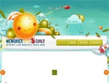 Tablet Screenshot of memoriesofachild.com